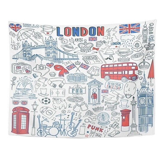 Buy London Doodle Landmarks Architecture And Traditional Symbols 