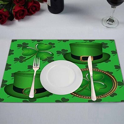 ALAZA Funny Hamster Placemat Heat Resistant Washable Mat 12x18 Inch for Kitchen Dining Table