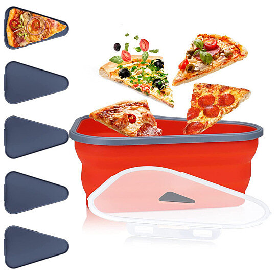 Buy Collapsible Functional Pizza Slice Storage Container by HOD