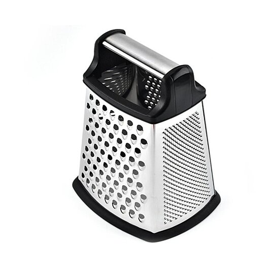 Foldable Stainless Steel Box Cheese Grater Handheld 2 Sided Ginger