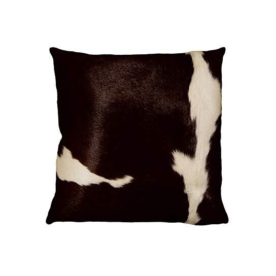 Buy Torino Cowhide Pillow 18 X18 Chocolate White By Lifestyle