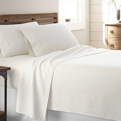 4-Piece Microfiber Softness Premium Bed Sheet Set, 13 Colors