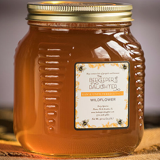 Buy Raw Saw Palmetto Honey by the Beekeeper's Daughter - 2.5 lb Jar by 