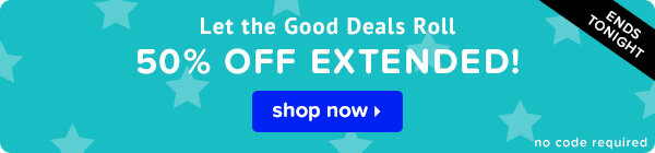 Let the Good Deals Roll. 50% off extension ends tonight!