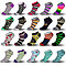 Women’s Printed Ankle Socks, Set of 20 Assorted Pairs