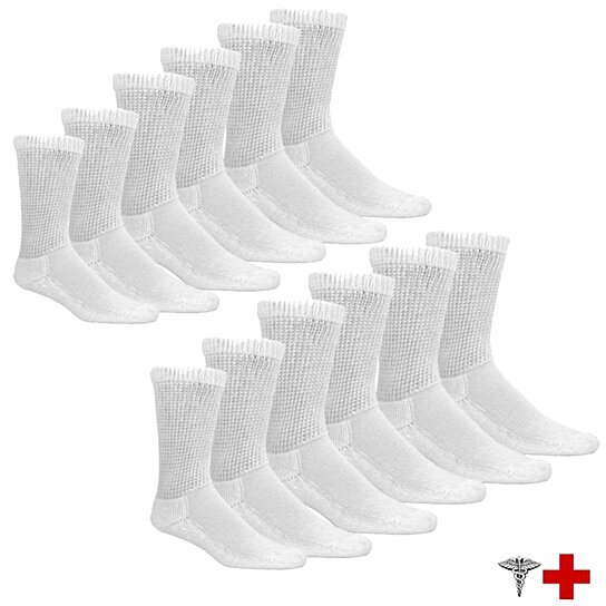 6-Pairs Physician Approved Therapeutic Diabetic Socks