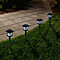 Pure Garden Outdoor Lantern Solar Landscaping Lights - Set of 6