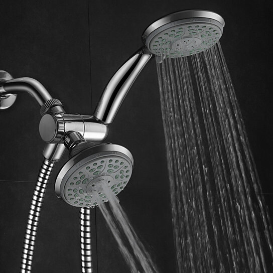 HotelSpa 24-Setting Chrome Hand Shower and Shower Head Combo