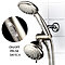 HotelSpa 42 Setting Brushed Nickel Shower Combo with ON/OFF Pause Switch