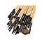 32 Piece Set Makeup Brushes with Soft Nylon Wool Bristle Wooden Handle Black Case