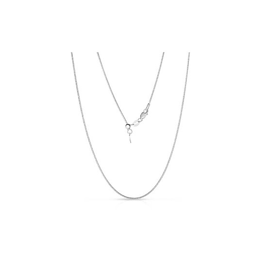 Italian Made Solid Sterling Silver up To 24" Adjustable Snake Chain