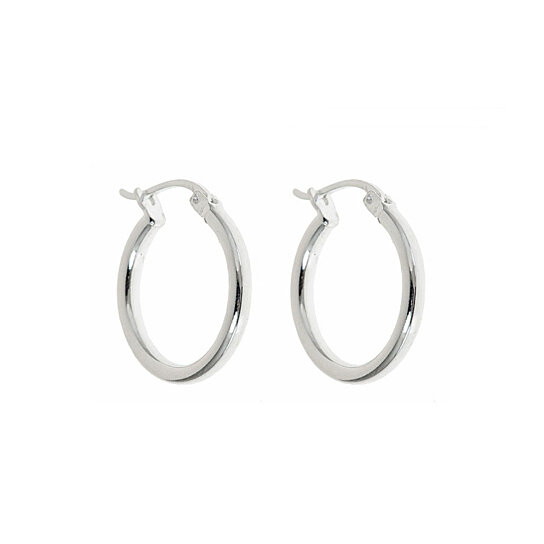 Solid Sterling Silver French Lock Hoops