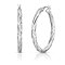 Solid Sterling Silver Swirl Hoops  Available in Three Sizes - 20mm, 30mm, 40mm