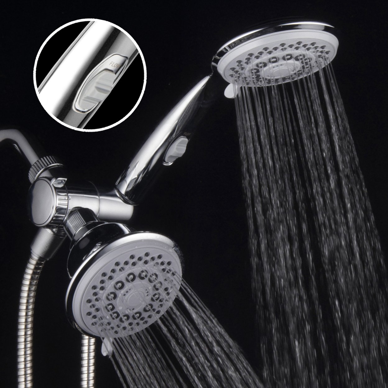 Buy HotelSpa 30 Setting Ultra Luxury Spiral 3 Way Shower Combo with ON ...