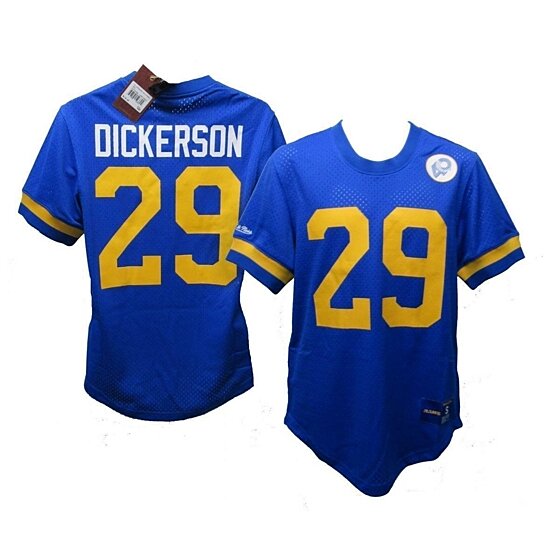 Mitchell & Ness Men's Los Angeles Rams Eric Dickerson #29 1984 Split  Throwback Jersey