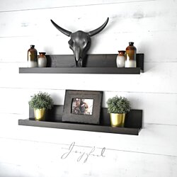 hanging wall shelves with doors
