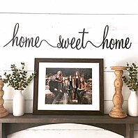 STEWART Rustic Home Sweet Home Sign Gift  Metal Decor 106180084054