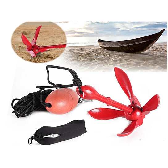 5Kayak Canoe Anchor Kit with Rope Bag 