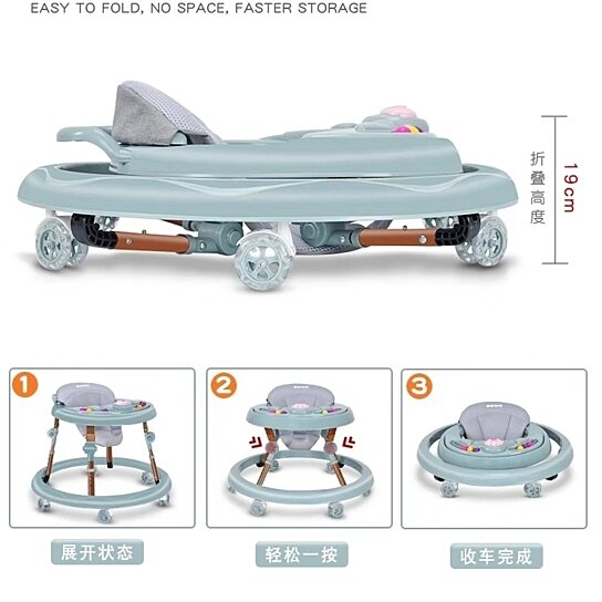 collapsible walker baby