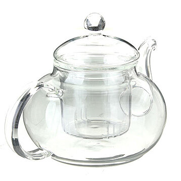 1000ml Heat Resistant Glass Tea Pot,Glass Teapot with Infuser Tea