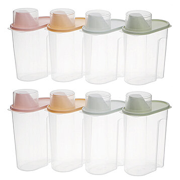 Food Grade Sealed Jars - Transparent Plastic Storage Containers