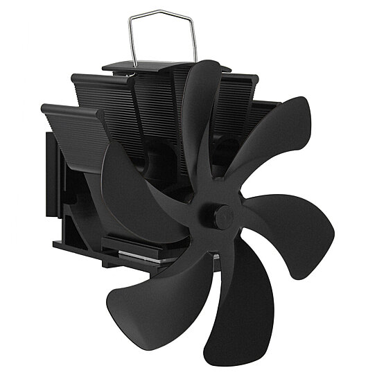 Buy 5 Blades Super Quiet Heat Powered Stove Fan Saving Wall Mounted  Fireplace Ecofan by Just Green Tech on Dot & Bo