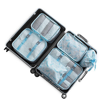 6PCS Packing Travel Storage Bag Set Portable Luggage Suitcase