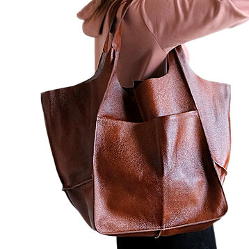 Tote Bags For Women Leather Casual Large Capacity Handbags Solid