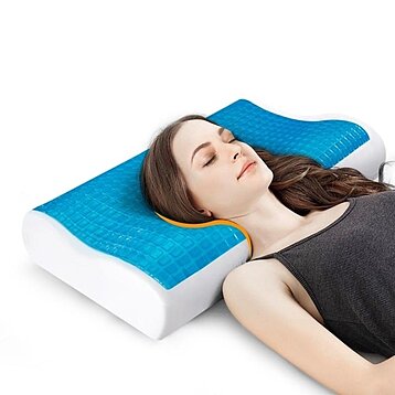 Buy Memory Foam Pillow Cooling Gel Bed Cervical Protect Orthopedic Pillows  for Sleeping by Just Green Tech on Dot & Bo