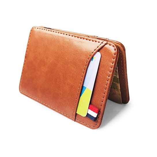 Buy New Fashion Slim Leather Magic Korea Designer Credit Card Holder Small Cash Clip Bilfold Man Clamps for Money by Just Tech on OpenSky