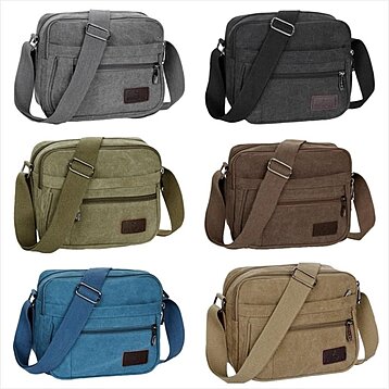 Canvas Fanny Pack, Zipper Front Crossbody Bag, Casual Travel Sports Chest  Purse - Temu