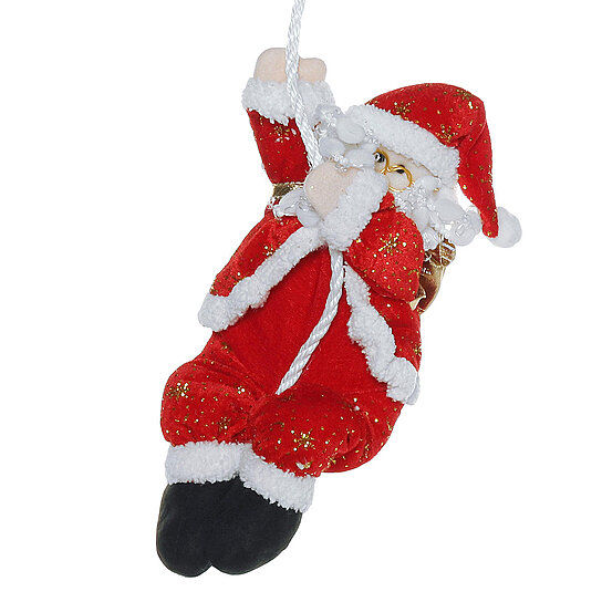 Santa Climbing On Rope Indoor Outdoor Christmas Tree Garden Decorations