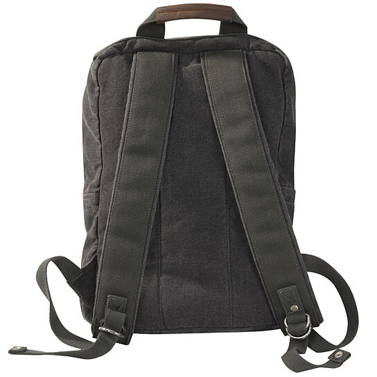 Buy Stylish Washed Canvas Backpack w/Leather Trim, 0830 by Bag is Bag ...