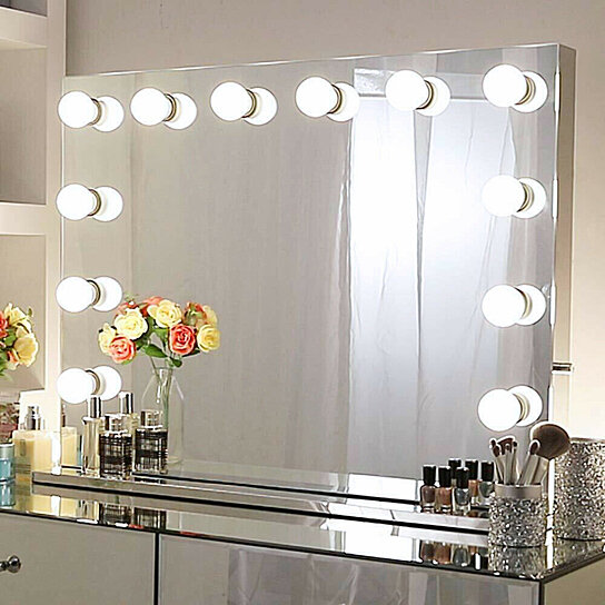 Buy Chende Frameless Vanity Mirror Hollywood Style ...