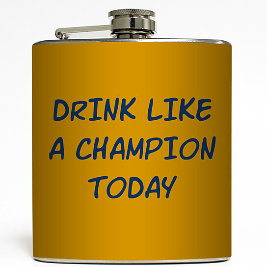 Buy Drink Like A Champion Today - Flask Funny Football 21 Birthday