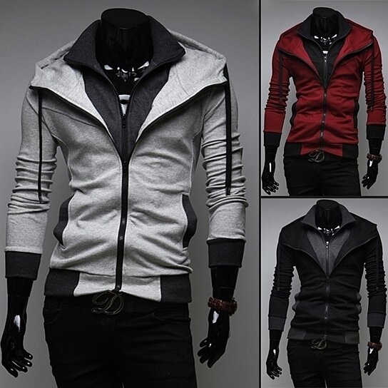 Buy Mens Hoodie Sweater Cardigan Casual Male Fashion Coat by Little ...