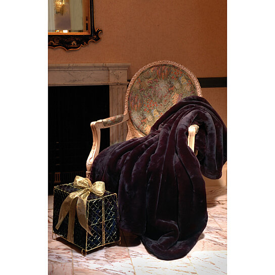 Buy Black Velvety Plush Double Weight Throw Blanket By Luxury Throw Blankets On Dot Bo