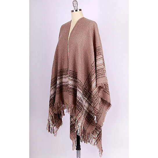 Buy Beautiful Plaid Ruana, or Cape, or Shawl in Classic Color, Gorgeous ...