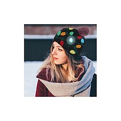 Festive LED Lights Knit Hat