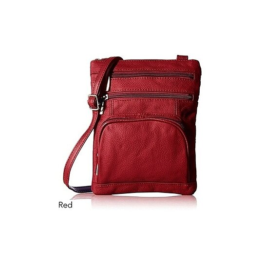 RFID Super Soft Leather Crossbody Bag