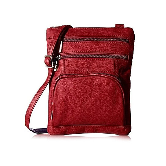 Buy Ultra-Soft Genuine Leather Crossbody Bag, Multiple Colors by Maze ...