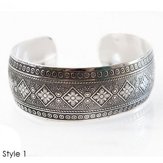 Tibetan Silver Cuff Bracelets - 6 Styles