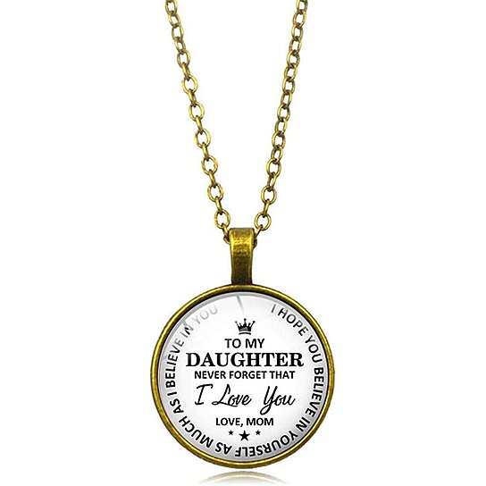 i love you my precious daughter necklace