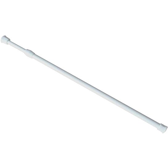 for net curtains and lightweight voile… Spring Loaded Metal Tension Rod white 