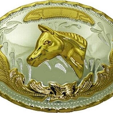 NEW HOLLY MARY Belt Buckle Western Cowboy OVERSIZE SILVER GOLD RED HIGH QUALITY