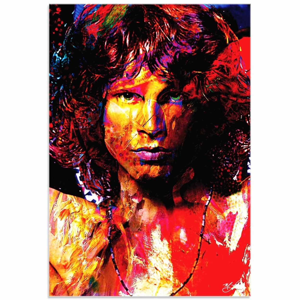 Buy Jim Morrison Window of My Soul on Acrylic by Modern Crowd on OpenSky