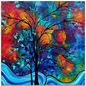 abstract tree artwork