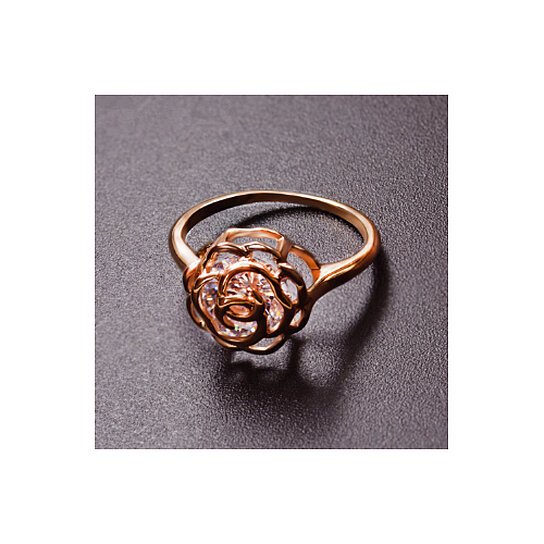 Crystal in a Rose Ring