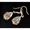 HOLIDAY SPECIAL: Faceted Crystal Teardrop Earrings / Necklace