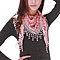 Sheer Lace Crochet Trim Shawl Scarf in 17 Colors